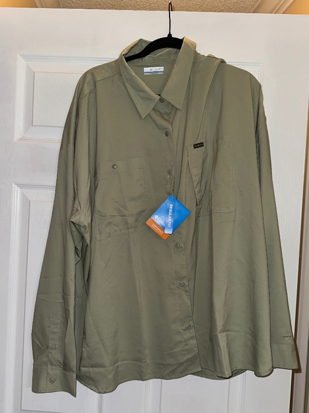 Columbia Silver Ridge Utility Long Sleeve Shirt Women 3X Green NWT
